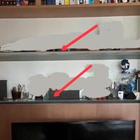 2 Mensole vetro satinato ikea ljusdal