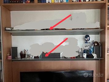 2 Mensole vetro satinato ikea ljusdal