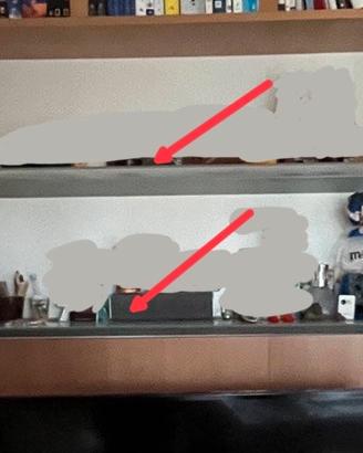 2 Mensole vetro satinato ikea ljusdal