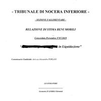 Macchinari e attrazzature in procedura concorsuale