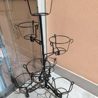 portavasi in ferro battuto +vasi