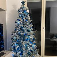 Albero di Natale 210 cm con accessori