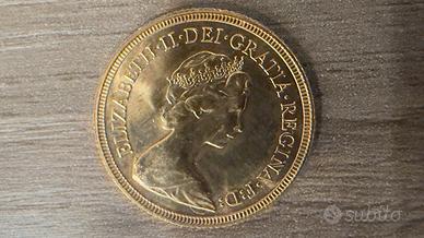 Sterlina d’oro 1981 Elisabetta II