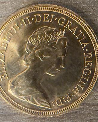 Sterlina d’oro 1981 Elisabetta II
