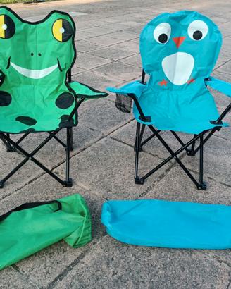 Seggioline richiudibili da campeggio per bambini
