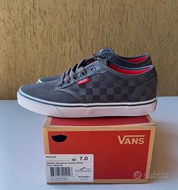 Vans Atwood 39 grigio scacchi NEW pelle