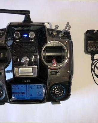 Radiocomando Graupner HOTT 2.4 ghz MX-20 + GR-24 2