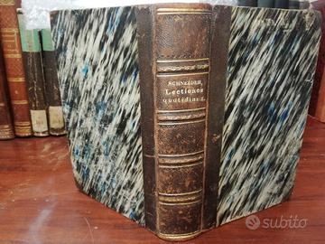 Libro antico del 1870."Lectiones quotidianae"