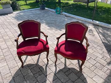 Sedie poltroncine anni 30-40