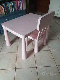 Tavolo e sedia Mammut Ikea