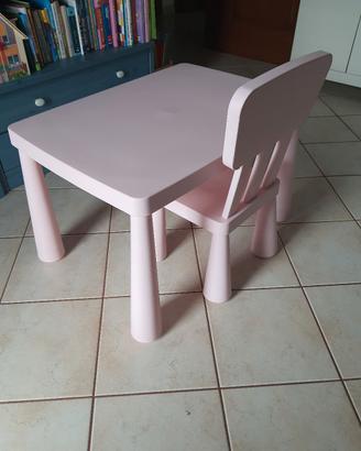 Tavolo e sedia Mammut Ikea