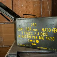 Set 3 Cassette militari porta munizioni VUOTE