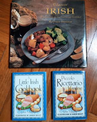 3 libri di CUCINA IRLANDESE illustrati, come nuovi