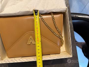 Borsa Pochette Vintage in Vera Pelle con Tracolla