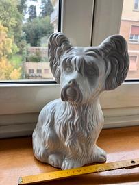 Statua in porcellana di White Terrier