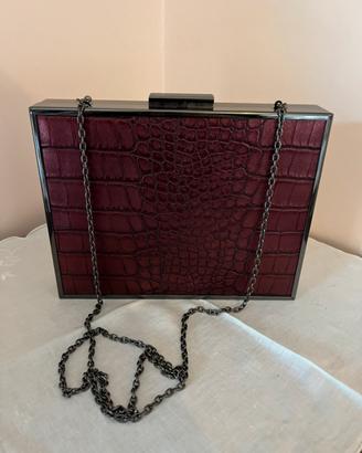 Borsa Clutch Rigida- Éternel – Effetto Coccodrillo