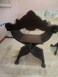 sedia Savonarola del rinascimento 