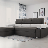 DIVANO LETTO ANGOLARE CON BOX STRAORDINARIO..!