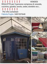 ROULOTTE E POSTO CAMPEGGIO PER 4 persone SABABUDIA