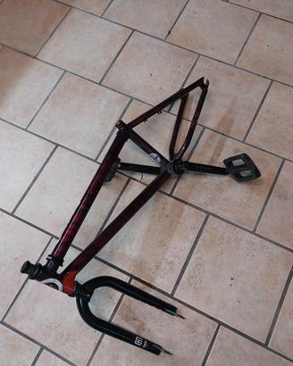 Forcella e pedaliere bmx