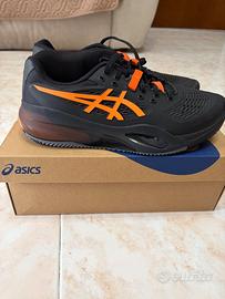 ASICS Gel Resolution X Clay 43.5 Nero/Arancio Tenn