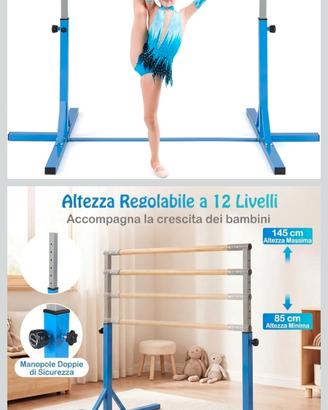 parallela sbarra per ginnastica artistica e danza