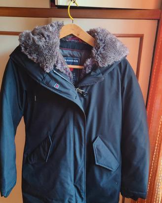 piumino giubbotto parka Canadian donna tg.44 nero