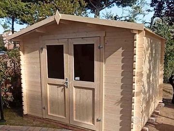 CASETTA DI LEGNO TOSCA  300x300x222h spess.34mm