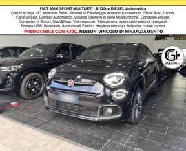 Fiat 500X Sport 1.6 MJT 120 cv Aut Pelle Navi Led