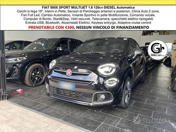 Fiat 500X Sport 1.6 MJT 120 cv Aut Pelle Navi Led