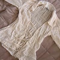 camicia semplice con arricciatura