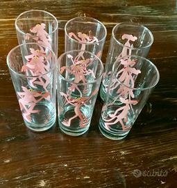 Set bicchieri pantera rosa