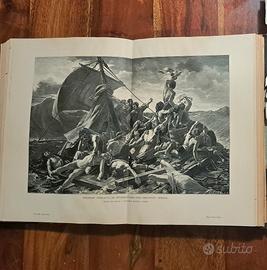 Antichi libri di storia stampati nel 1800.