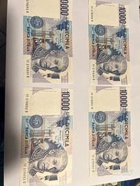 Quartina 10.000 Lire "Volta" – Serie Consecutiva