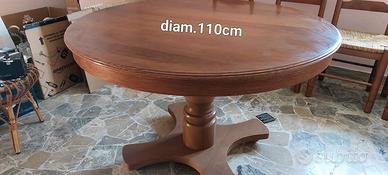 TAVOLO ROTONDO ALLUNGABILE + 4 SEDIE