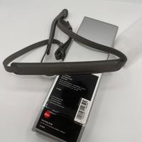 Tracolla in pelle grigia Leica M