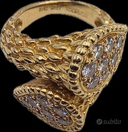 ANELLO BOUCHERON SERPENT BOHEME ORO DIAMANTI