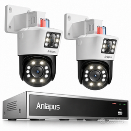Anlapus Kit 2 Telecamere Doppio Obiettivo PTZ Est.