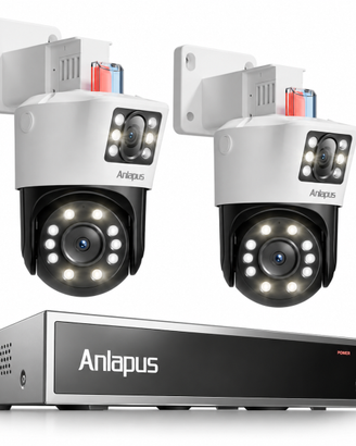 Anlapus Kit 2 Telecamere Doppio Obiettivo PTZ Est.