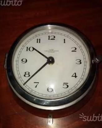 Orologio nautico oblò wempe cromato nave