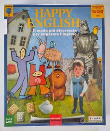 Videogioco didattico HAPPY ENGLISH + CD-ROM, nuovo