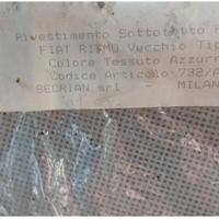 Rivestimento sottotetto rigido Fiat ritmo vecchio