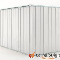 Deposito attrezzi giardino 175x307cm 5,4mq bianco