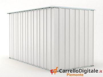 Deposito attrezzi giardino 175x307cm 5,4mq bianco