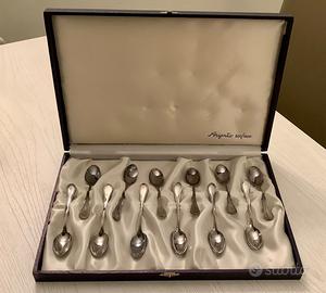 12 Cucchiaini Argento 800 Nuovi