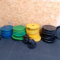 dischi bumper palestra - totale 512kg