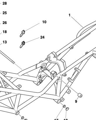 Telaio Ducati Monster 620 CON DOCUMENTI