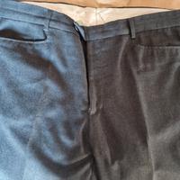 Pantalone grigio in pura lana vergine taglia 54