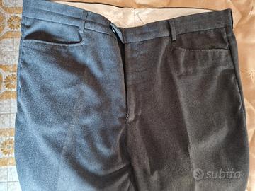 Pantalone grigio in pura lana vergine taglia 54