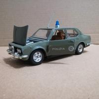 Modello alfa romeo alfetta polizia verde no burago